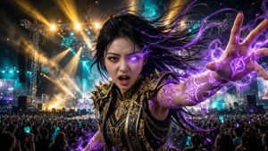 KPop Demon Hunters AI photo prompts – Huntr/x idol and Saja Boys demon transformations